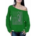 thumbnail image 1 of Awkward Styles Women's Brain Cancer Awareness Graphic Off Shoulder Tops Oversized Sweatshirt Gray Ribbon, 1 of 4