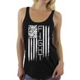thumbnail image 1 of Awkward Styles Women's Brain Cancer Graphic Racerback Tank Tops Distressed American Flag Fight Gray Ribbon, 1 of 4