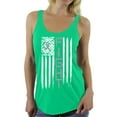 thumbnail image 1 of Awkward Styles Women's Brain Cancer Graphic Racerback Tank Tops Distressed American Flag Fight Gray Ribbon, 1 of 4
