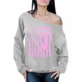thumbnail image 1 of Awkward Styles Women's Breast Cancer Awareness Graphic Off Shoulder Tops Oversized Sweatshirt Pink Ribbon, 1 of 4