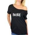 thumbnail image 1 of Awkward Styles Women's Bride Off Shoulder Shirt Bride Off The Shoulder Top Bridal Party Wedding Day Bride Gifts for Her Bachelorette Party Shirts Bride Squad Outfits, 1 of 4