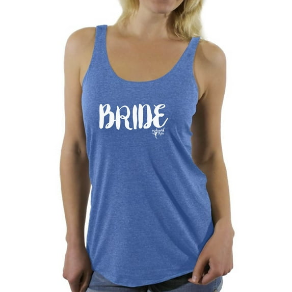 Awkward Styles Women's Bride Racerback Tank Top Bride Sleeveless Shirt Bride Squad Outfit Bachelorette Party Racerback Top Wedding Day Gifts for Her Bridal Party Tank Top