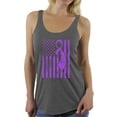 thumbnail image 1 of Awkward Styles Women's Cancer Awareness Graphic Racerback Tank Tops Purple Ribbon, 1 of 4