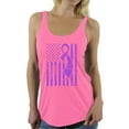 thumbnail image 1 of Awkward Styles Women's Cancer Awareness Graphic Racerback Tank Tops Purple Ribbon, 1 of 4