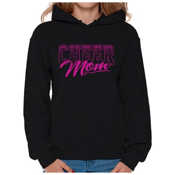 Awkward Styles Women's Cheer Mom Cool Sporty Graphic Hoodie Tops Mother's Day Gift