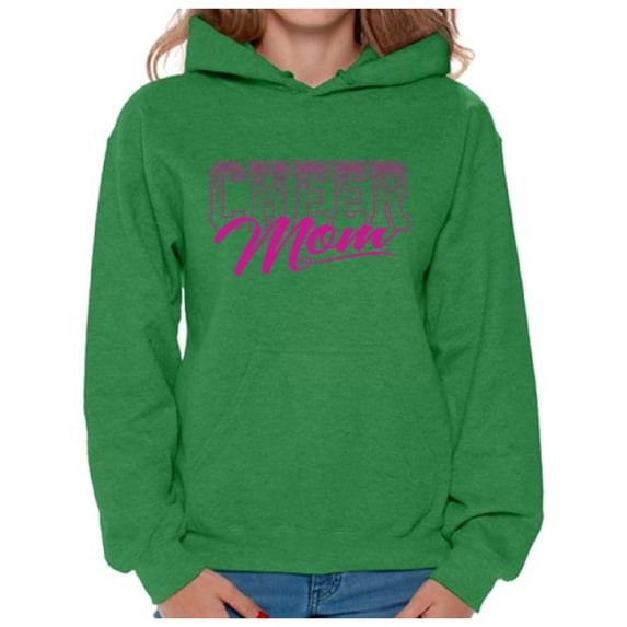 Awkward Styles Women's Cheer Mom Cool Sporty Graphic Hoodie Tops Mother's Day Gift