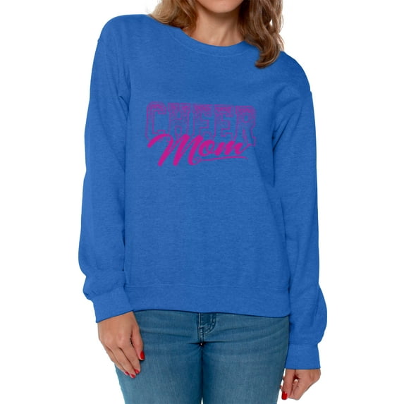 Awkward Styles Women's Cheer Mom Cool Sporty Graphic Sweatshirt Tops Mother's Day Gift