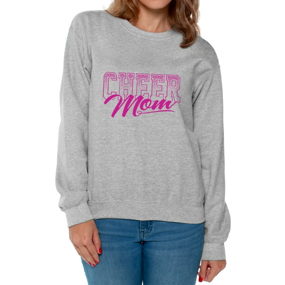 Awkward Styles Women's Cheer Mom Cool Sporty Graphic Sweatshirt Tops Mother's Day Gift