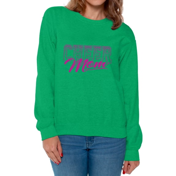 Awkward Styles Women's Cheer Mom Cool Sporty Graphic Sweatshirt Tops Mother's Day Gift