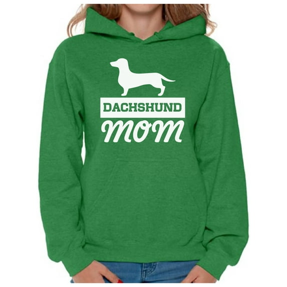 Awkward Styles Women's Dachshund Mom Dog Lover Graphic Hoodie Tops Dachsie