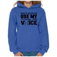 thumbnail image 1 of Awkward Styles Women's Don't Make Me Use My Baseball Mom Voice Graphic Hoodie Tops Black Sport Mom, 1 of 4
