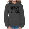 thumbnail image 1 of Awkward Styles Women's Don't Make Me Use My Baseball Mom Voice Graphic Hoodie Tops Black Sport Mom, 1 of 4