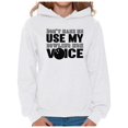 thumbnail image 1 of Awkward Styles Women's Don't Make Me Use My Bowling Mom Voice Graphic Hoodie Tops Black Sport Moms Gift, 1 of 4