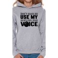 thumbnail image 1 of Awkward Styles Women's Don't Make Me Use My Bowling Mom Voice Graphic Hoodie Tops Black Sport Moms Gift, 1 of 3