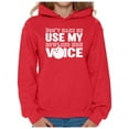 thumbnail image 1 of Awkward Styles Women's Don't Make Me Use My Bowling Mom Voice Graphic Hoodie Tops White Gift Idea, 1 of 4