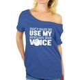 thumbnail image 1 of Awkward Styles Women's Don't Make Me Use My Bowling Mom Voice Graphic Off Shoulder Tops T-shirt White Gift Idea, 1 of 4