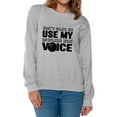 thumbnail image 1 of Awkward Styles Women's Don't Make Me Use My Bowling Mom Voice Graphic Sweatshirt Tops Black Sport Moms Gift, 1 of 4