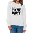 thumbnail image 1 of Awkward Styles Women's Don't Make Me Use My Bowling Mom Voice Graphic Sweatshirt Tops Black Sport Moms Gift, 1 of 4