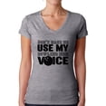 thumbnail image 1 of Awkward Styles Women's Don't Make Me Use My Bowling Mom Voice V-neck T-shirt Black Sport Moms Gift, 1 of 4