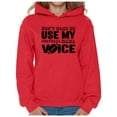 thumbnail image 1 of Awkward Styles Women's Don't Make Me Use My Football Mom Voice Graphic Hoodie Tops Black Sport Moms, 1 of 4