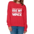 thumbnail image 1 of Awkward Styles Women's Don't Make Me Use My Football Mom Voice Graphic Sweatshirt Tops White Football Mom, 1 of 4