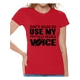 thumbnail image 1 of Awkward Styles Women's Don't Make Me Use My Football Mom Voice Graphic T-shirt Tops Black Sport Moms, 1 of 4