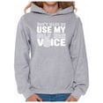 thumbnail image 1 of Awkward Styles Women's Don't Make Me Use My Golf Mom Voice Golfing Graphic Hoodie Tops White Sport Mom, 1 of 4