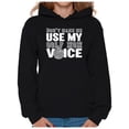 thumbnail image 1 of Awkward Styles Women's Don't Make Me Use My Golf Mom Voice Golfing Graphic Hoodie Tops White Sport Mom, 1 of 4