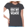 thumbnail image 1 of Awkward Styles Women's Don't Make Me Use My Golf Mom Voice Golfing Graphic T-shirt Tops White Sport Mom, 1 of 4