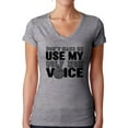 thumbnail image 1 of Awkward Styles Women's Don't Make Me Use My Golf Mom Voice Mothering V-neck T-shirt Black Golfing, 1 of 4