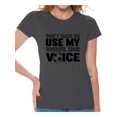 thumbnail image 1 of Awkward Styles Women's Don't Make Me Use My Soccer Mom Voice Graphic T-shirt Tops Black Sport Moms, 1 of 4