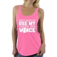 thumbnail image 1 of Awkward Styles Women's Don't Make Me Use My Tennis Mom Voice Graphic Racerback Tank Tops White Mothering, 1 of 4