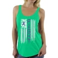 thumbnail image 1 of Awkward Styles Women's Fight Cancer Graphic Racerback Tank Tops USA Flag Purple Ribbon for Awareness, 1 of 4