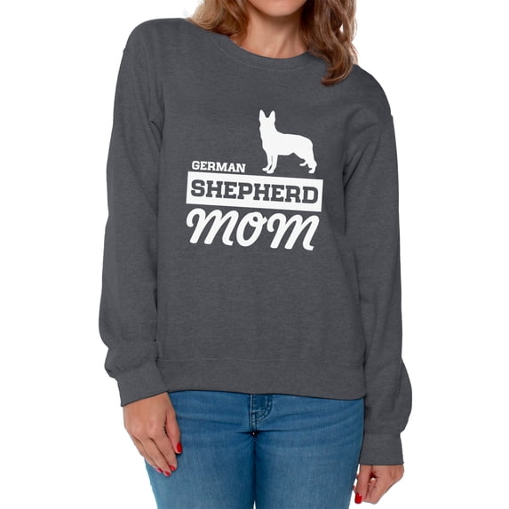 Awkward Styles Women's German Shepherd Mom Graphic Sweatshirt Tops Dog Lover
