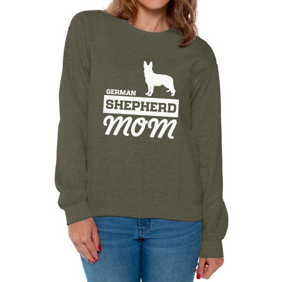Awkward Styles Women's German Shepherd Mom Graphic Sweatshirt Tops Dog Lover
