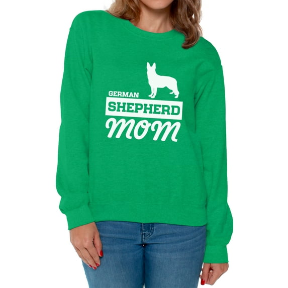 Awkward Styles Women's German Shepherd Mom Graphic Sweatshirt Tops Dog Lover