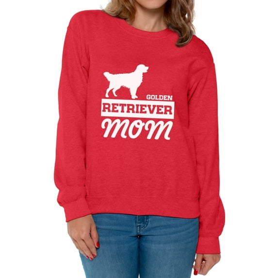 Awkward Styles Women's Golden Retriever Mom Graphic Sweatshirt Tops Dog Lover