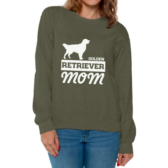 Awkward Styles Women's Golden Retriever Mom Graphic Sweatshirt Tops Dog Lover