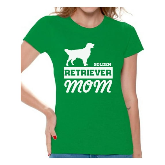 Awkward Styles Women's Golden Retriever Mom Graphic T-shirt Tops Dog Lover