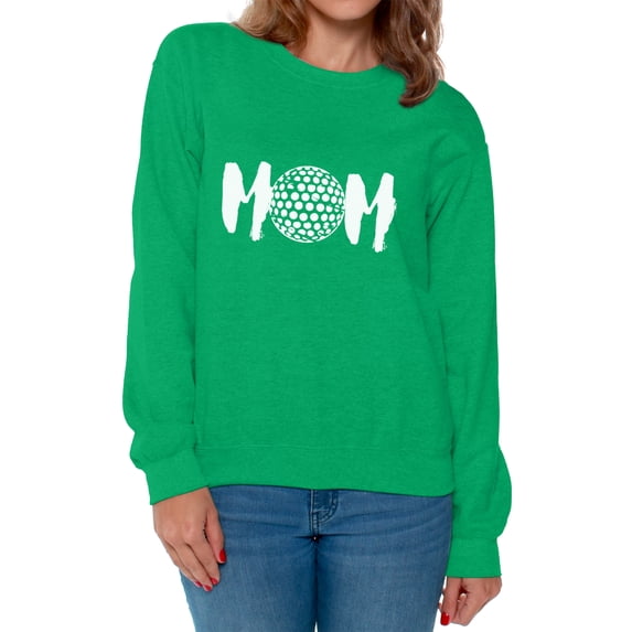 Awkward Styles Women's Golf MOM Golfing Graphic Sweatshirt Tops White Sport Mom's Gift Mother's Day