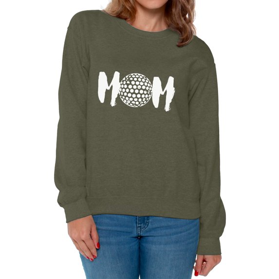 Awkward Styles Women's Golf MOM Golfing Graphic Sweatshirt Tops White Sport Mom's Gift Mother's Day