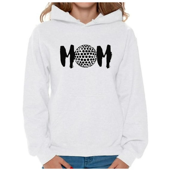 Awkward Styles Women's Golf MOM Mother's Day Graphic Hoodie Tops Black Sport Mom Gift Idea