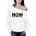 thumbnail image 1 of Awkward Styles Women's Golf MOM Mother's Day Graphic Off Shoulder Tops Oversized Sweatshirt Black Sport Mom Gift Idea, 1 of 4