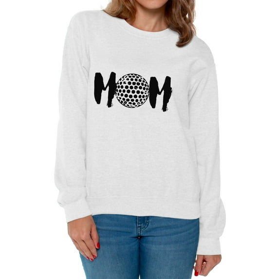 Awkward Styles Women's Golf MOM Mother's Day Graphic Sweatshirt Tops Black Sport Mom Gift Idea