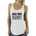 thumbnail image 1 of Awkward Styles Women's Great Moms Get Promoted To Nanny Graphic Racerback Tank Tops Black Mother's Day, 1 of 4