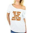 thumbnail image 1 of Awkward Styles Women's Halloween Graphic Off Shoulder Tops T-shirt Just Give Me The Candy and No One Gets Hurt, 1 of 4