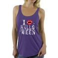 thumbnail image 1 of Awkward Styles Women's Halloween Graphic Racerback Tank Tops I Fangs Halloween Vampire Fangs, 1 of 4