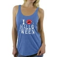 thumbnail image 1 of Awkward Styles Women's Halloween Graphic Racerback Tank Tops I Fangs Halloween Vampire Fangs, 1 of 4