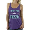 thumbnail image 1 of Awkward Styles Women's I Do It For the Pizza Graphic Racerback Tank Tops GYM Funny Workout Saying, 1 of 4