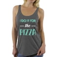 thumbnail image 1 of Awkward Styles Women's I Do It For the Pizza Graphic Racerback Tank Tops GYM Funny Workout Saying, 1 of 4